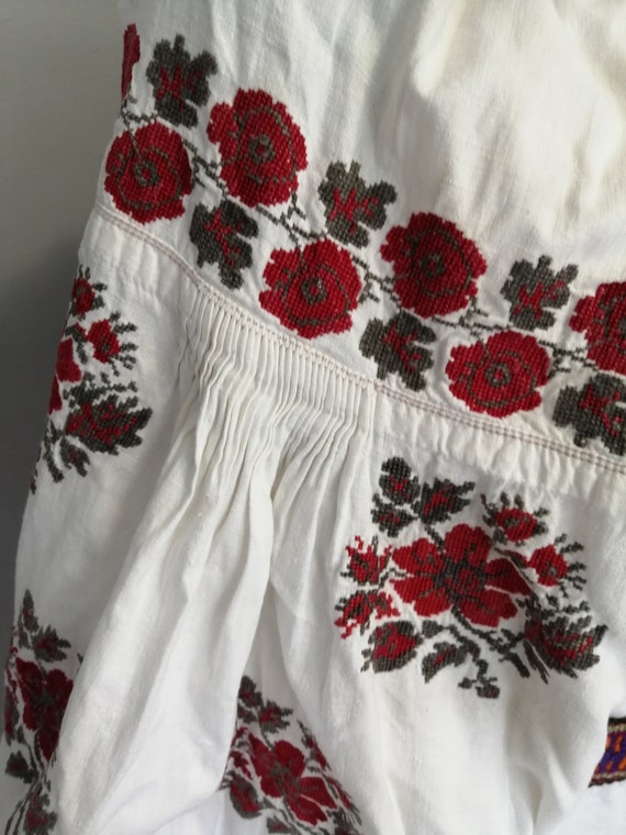 Vintage traditional Ukrainian embroidered shirt V… - image 7