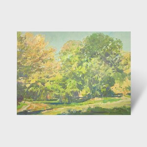 Peinture à l'huile, peintre ukrainien, décoration murale, peinture originale, décoration murale ukrainienne, photo sur carton, peinture de paysage texturée