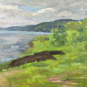 Oil painting Highland artwork collectibles nature painting original artwork signed artwork