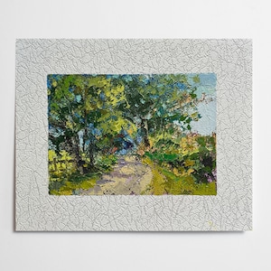 Oil painting Way painting Ukrainian painter wall home decor original painting Ukrainian decor Textured Ukrainian Travel landscape painting