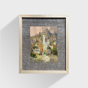 Oil painting City of Lviv painting Ukrainian painter wall home decor original painting Ukrainian decor Textured Ukrainian cityscape painting