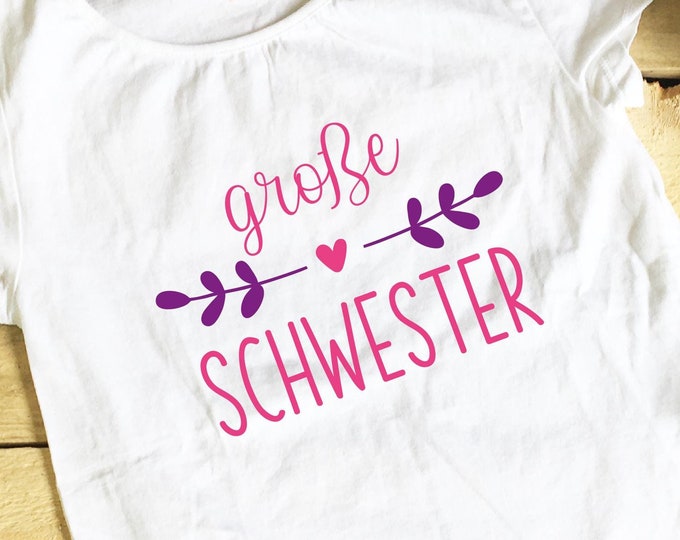 Iron-on picture "big/little sister", decor 3