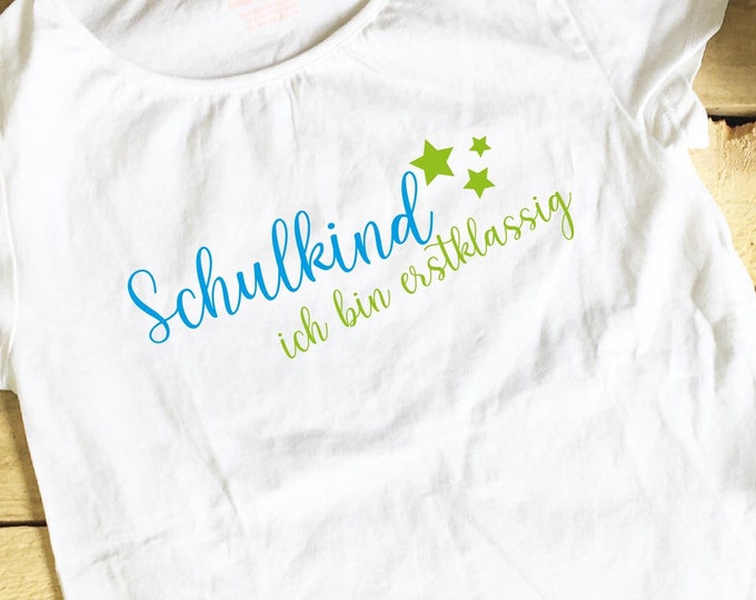 Iron-on image "Schoolchild, I am first class", decor 1