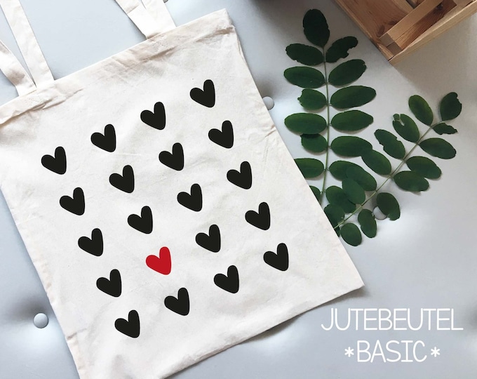 Jutebeutel, Herzen
