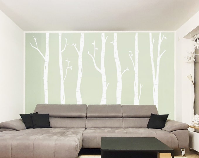 Featured listing image: Wall sticker, birch, children's room, living room, tree, forest, decoration