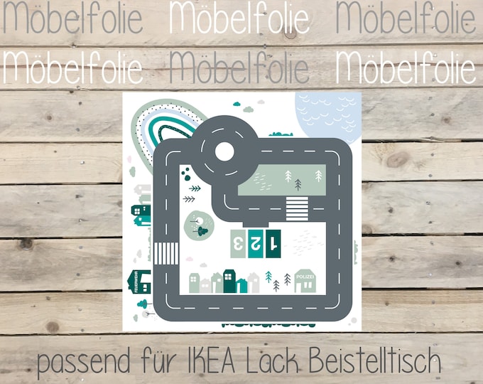 Play street for IKEA Lack side table