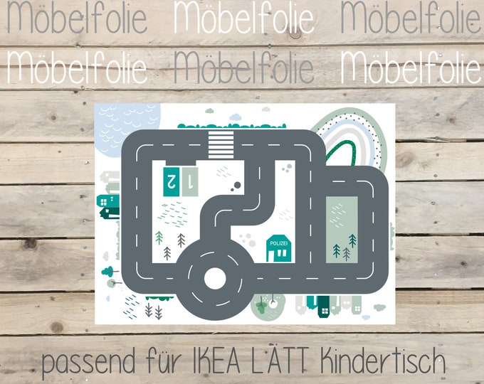 Play street for IKEA Lätt table