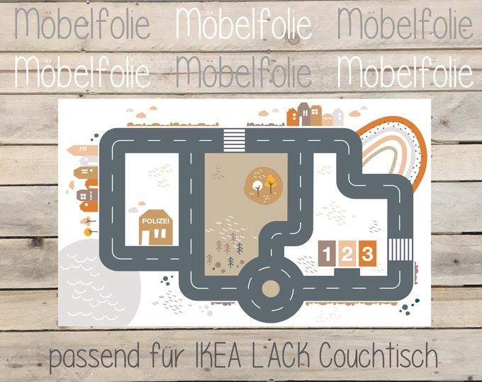 Play street for IKEA Lack coffee table