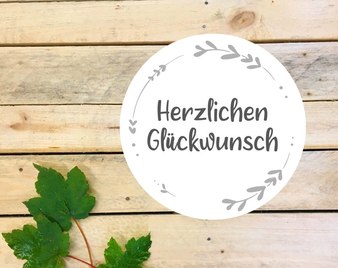 Stickers in a sheet of 10 "Congratulations", decor 1