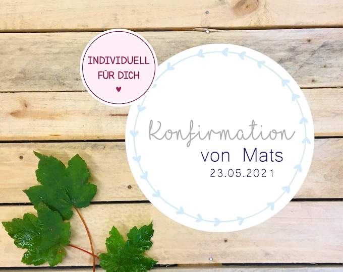 Aufkleber, Kommunion/Konfirmation, Dekor 2
