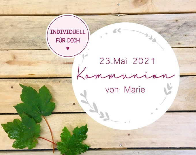 Aufkleber, Kommunion/Konfirmation, Dekor 1