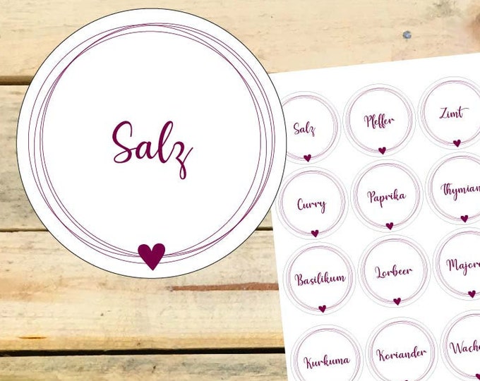 Sticker set "Spices", decor 2