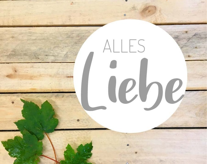 Stickers in a sheet of 10 "all the best", decor 1