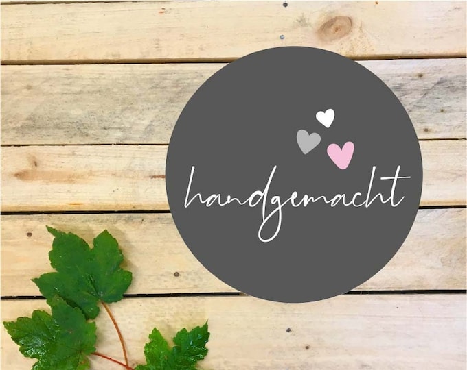 Stickers in a sheet of 10 "handmade", decor 5