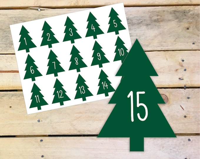 24 stickers, Advent calendar, decoration 5