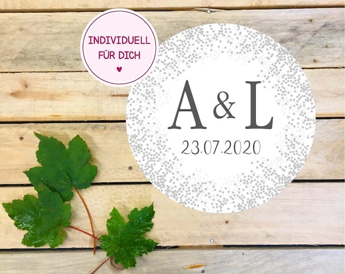 Aufkleber für Hochzeit (10 Stk), Dekor 5