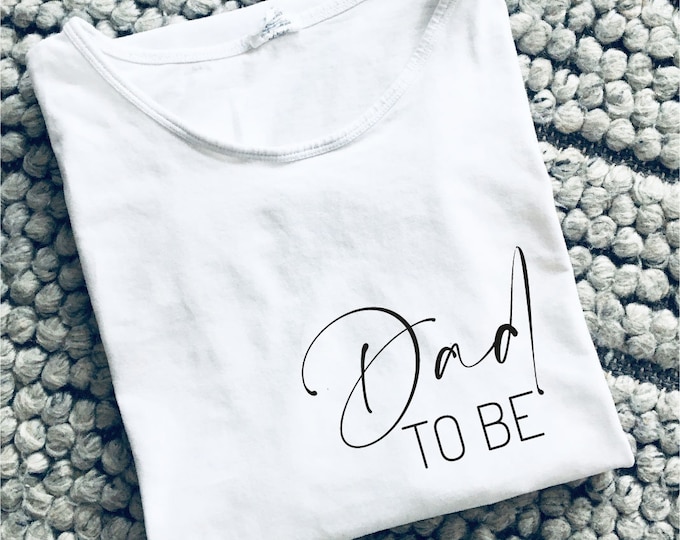 Iron-on image "Dad to be", several sizes and colors to choose from, decor 2