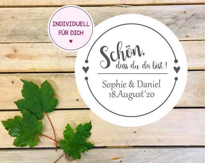 Aufkleber für Hochzeit (10 Stk), Dekor 10