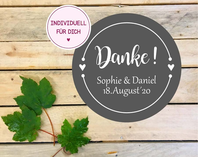 Aufkleber für Hochzeit (10 Stk), Dekor 2