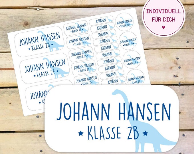 Aufkleber, Name, Dekor 1