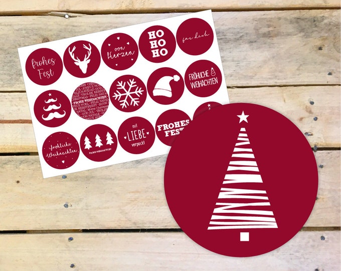 Stickers, Christmas, Decor 1