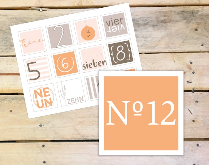 24 Stickers, Advent Calendar, Decor 7