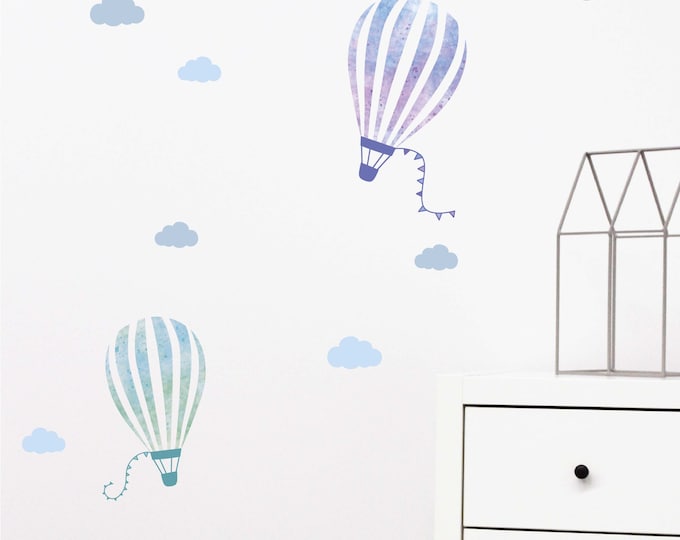 Wandtattoo, Heißluftballon