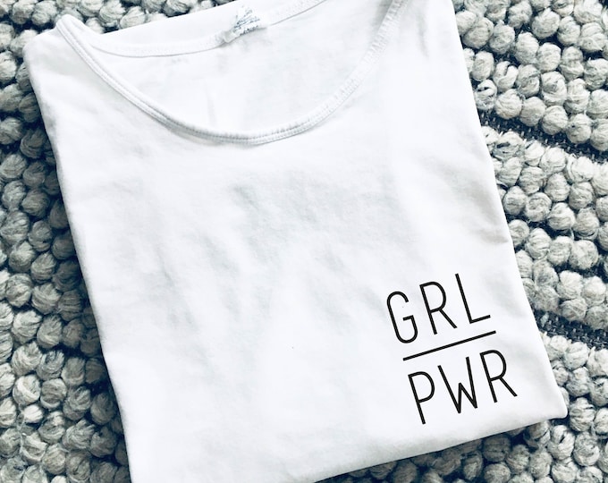 Iron-on patch "girl power", several sizes and colors to choose from