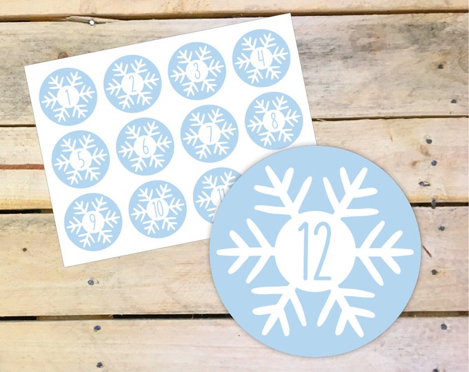 24 stickers, Advent calendar, decor 6