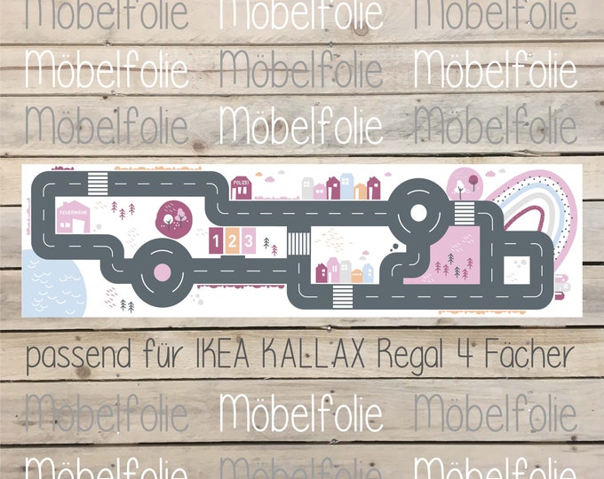 Play street for IKEA Kallax with 4 compartments