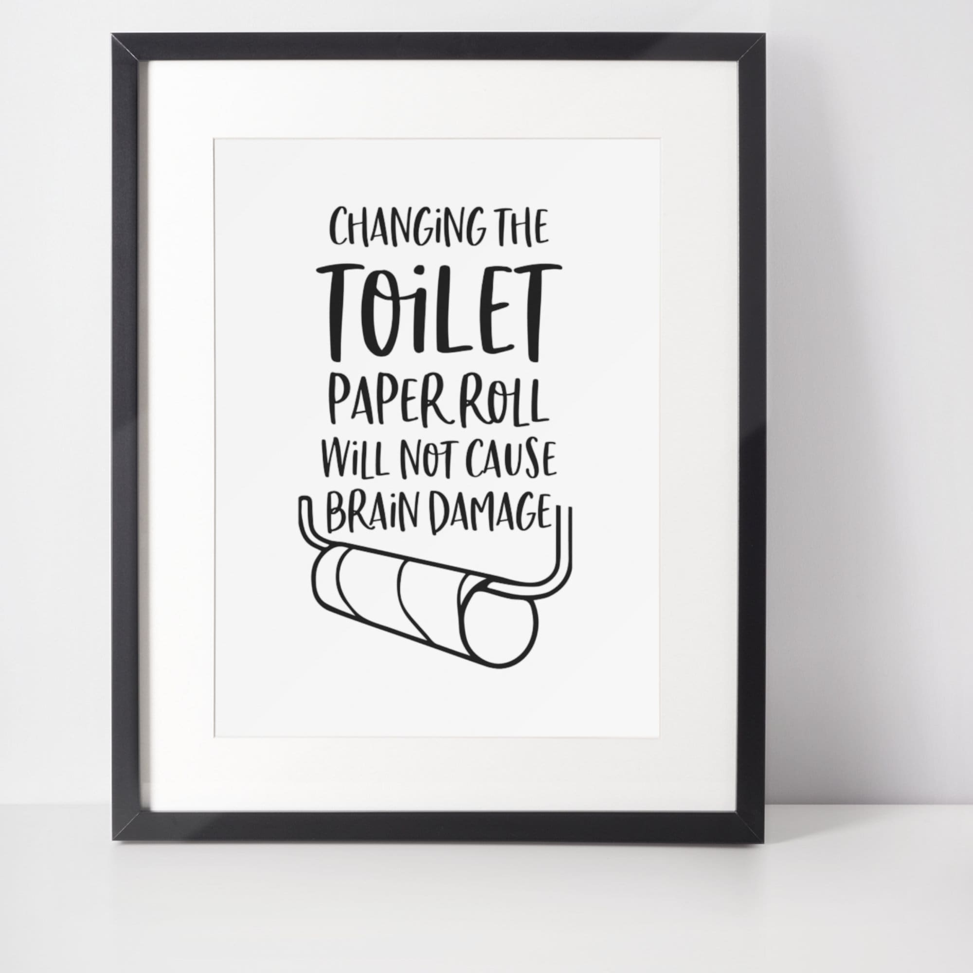 Changing The Toilet Paper Roll,Bathroom Wall Decor,Printable Art,Bathroom Printable,Bathroom Print,Instant Download,Funny Bathroom Sign,Art