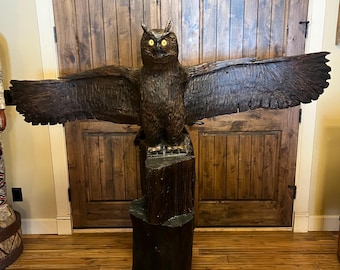 Cigar Store Indian Chief 6 Ft Wood Carving by Frank Gallagher