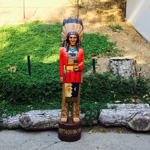John Gallagher 3 Foot Carved Wooden Cigar Store Indian Statue - Etsy