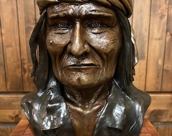 Cigar Store Indian Chief 6 Ft Wood Carving by Frank Gallagher