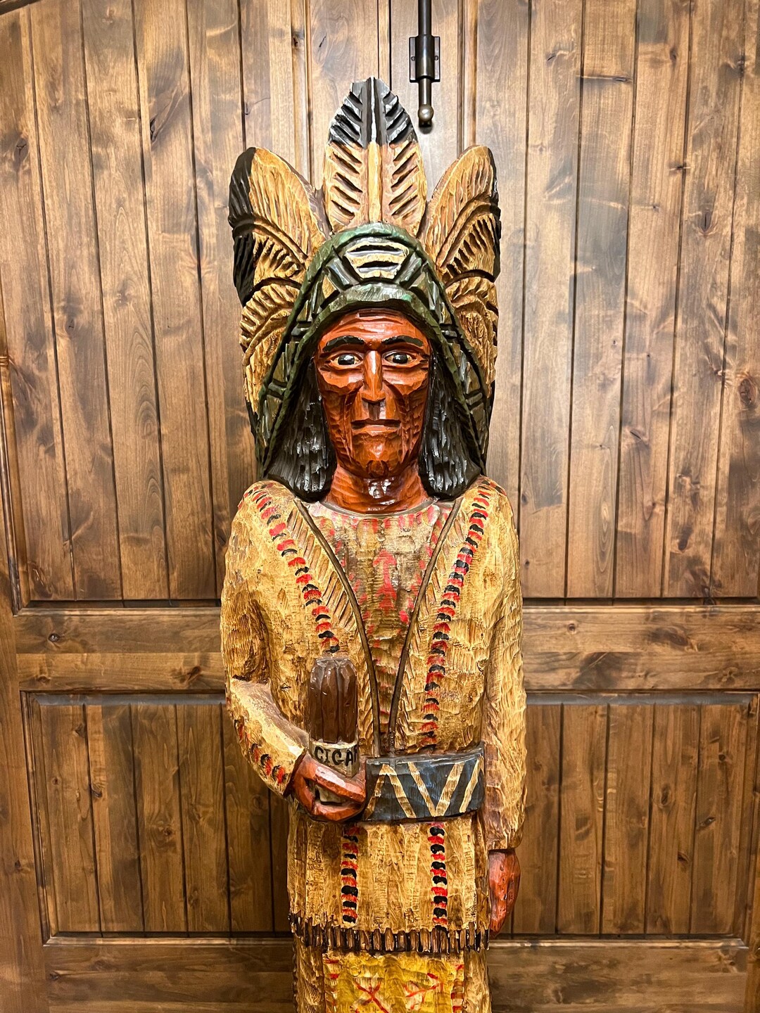 フランク・ギャラガー作ヴィンテージ 120cmシガーストア・インディアン