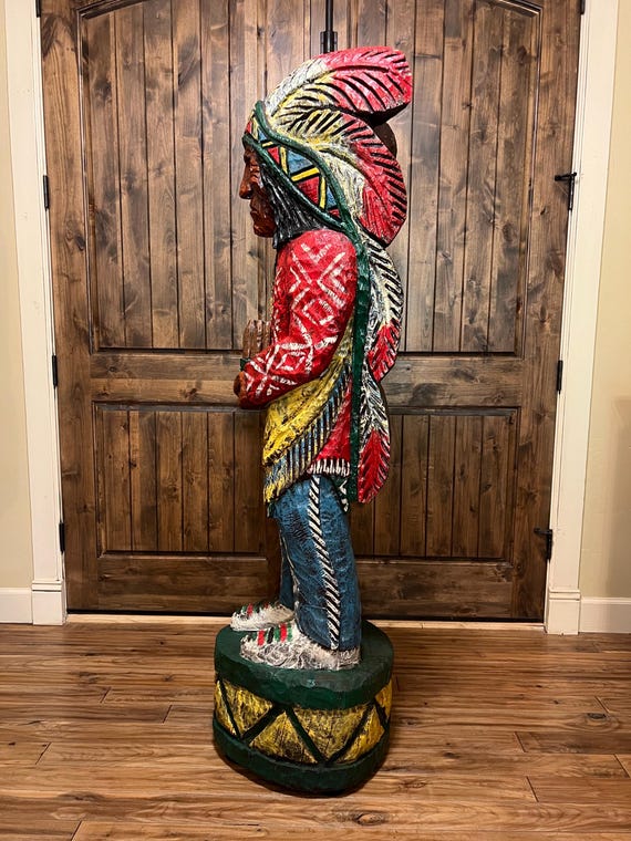 フランク・ギャラガー作ヴィンテージ 120cmシガーストア・インディアン像 フランク・ギャラガー作ヴィンテージ 120cmシガーストア・インディアン