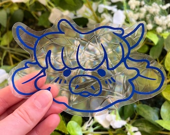 Highland Cow Suncatcher Stickers - Cute Sticker Decal - Window Sticker