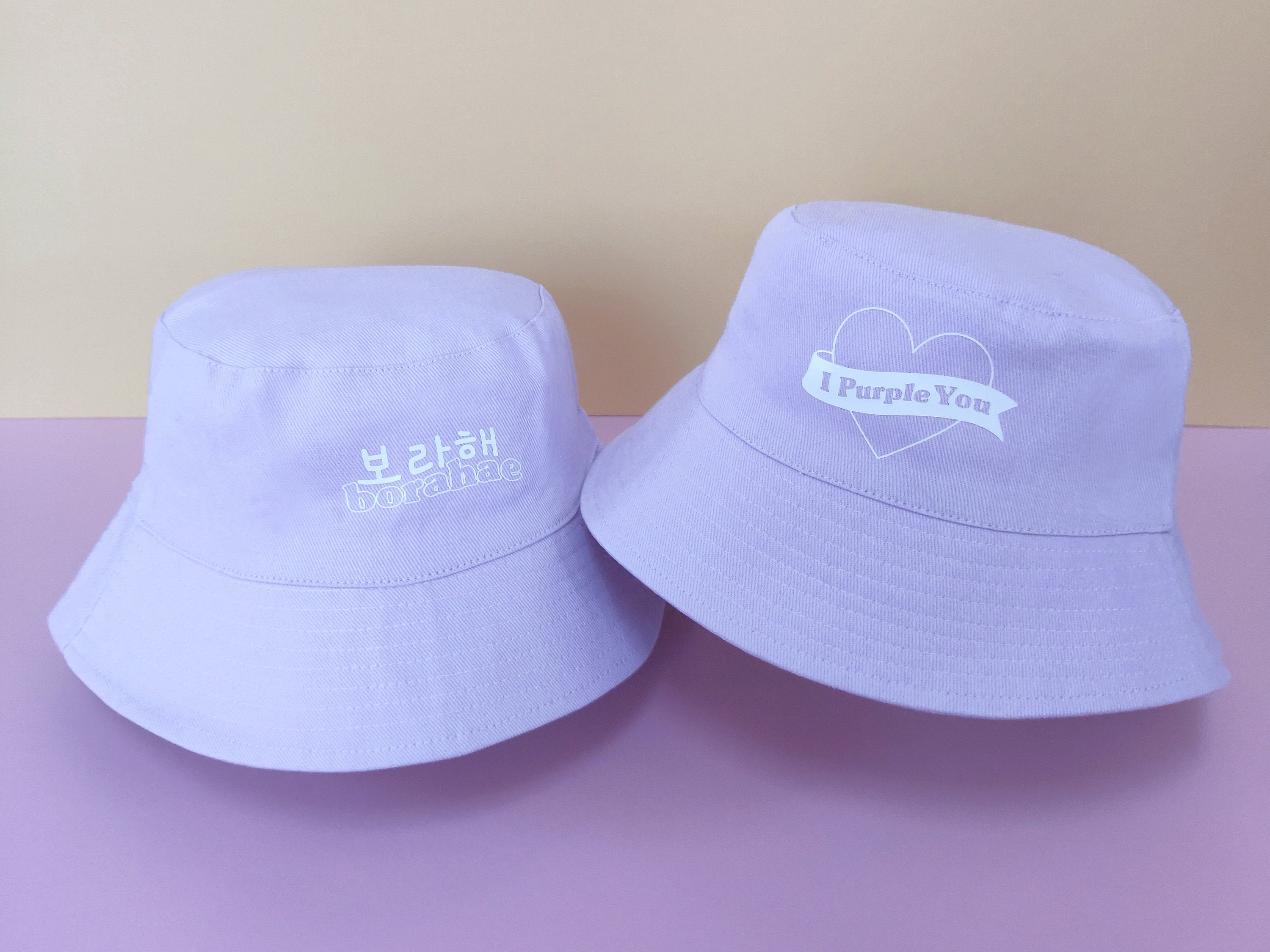 BTS Borahae Bucket Hat I Purple You 