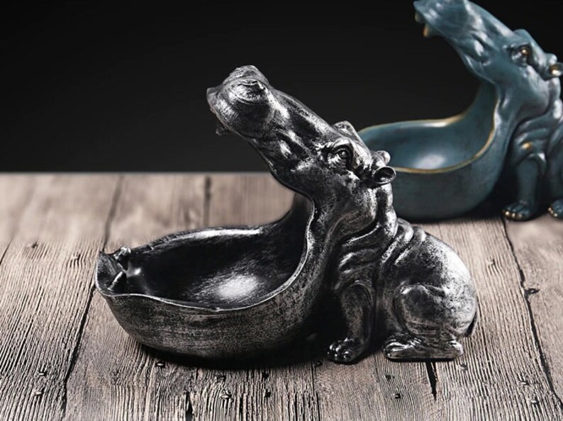 Oakmead Interiors Hungry Hippo Key Storage Bowl Resin Etsy UK