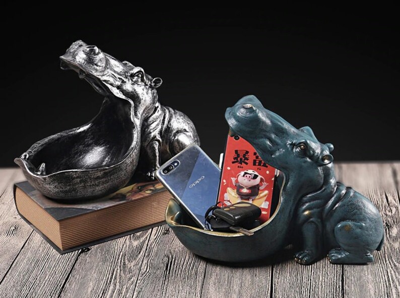 Oakmead Interiors Hungry Hippo Key Storage Bowl Resin Etsy UK