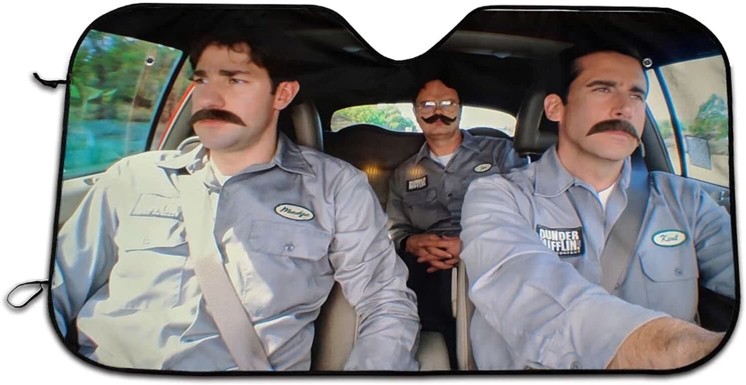 The Office Branch Wars Car Sunshade TV Show Michael Scott Dwight