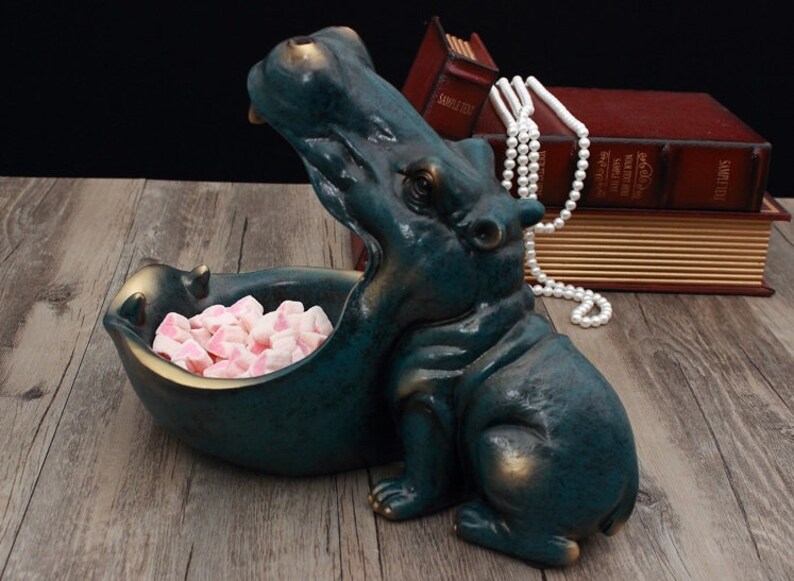 Oakmead Interiors Hungry Hippo Key Storage Bowl Resin Etsy UK