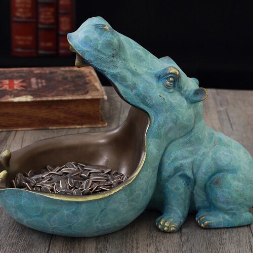 Oakmead Interiors Hungry Hippo Key Storage Bowl Resin Etsy UK