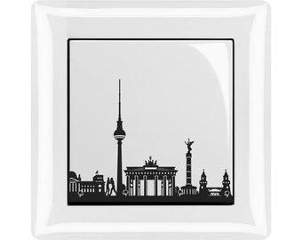 Light Switch Sticker | Skyline Berlin | Sticker | 5.4 x 5.3 cm