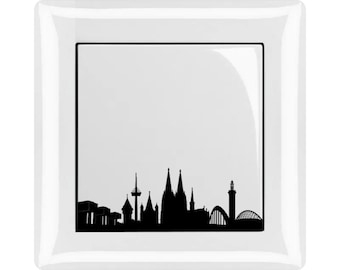 Lichtschalter-Sticker | Kölner Skyline klein | Wohnzimmer | Aufkleber | 5,4x5,3cm