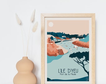 Souvenir poster of Île d'Yeu