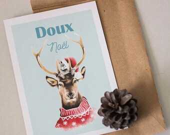 Carte de voeux "Doux Noël"