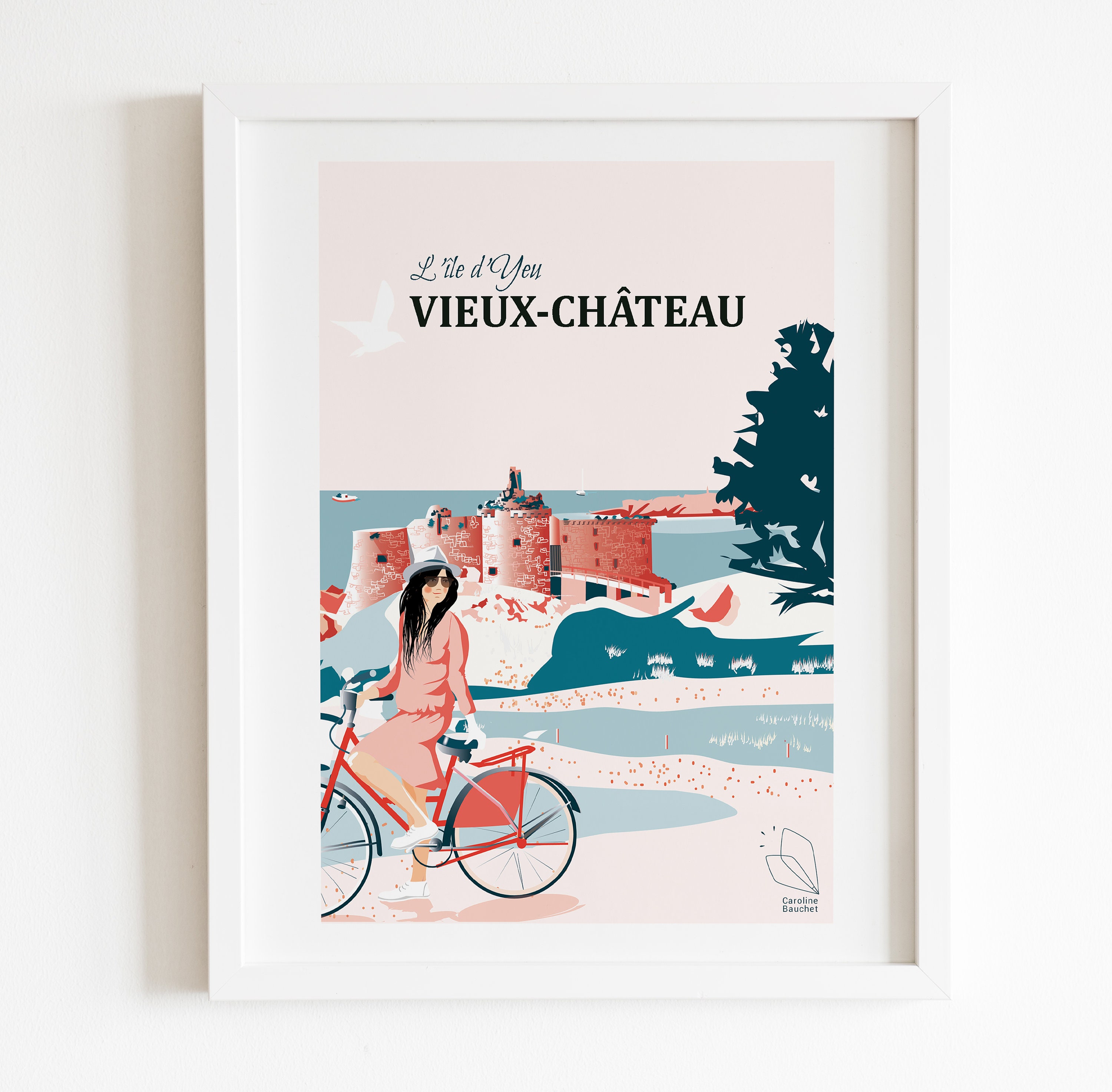 Affiche Vintage, L'île d'yeu, Vieux Château