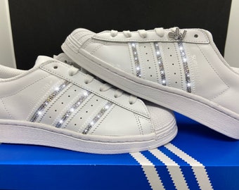 Adidas Superstars Rhinestone Swarovski Custom Sneaker Glitter Gift