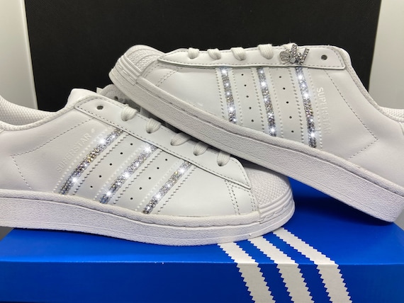 Adidas Superstars Rhinestone Swarovski Custom Sneaker Glitter -